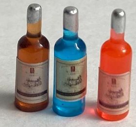 1:24 Bottles Set 3 Different Colours (17Hmm)