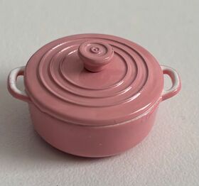 Baking Dish with Lid Pink (20Diam x 14Hmm)