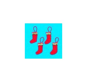 Felt Christmas Stockings 4 Pieces (15mmW 2mmD 25mmH)