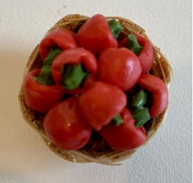 Basket of Fruit and Vegetables Set 12 (Basket 20 x 20mm)