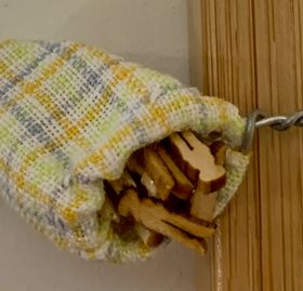 Clothes Peg Bag by Shadow Box (Bag: 30H x 13 x 20mm)