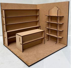 Corner Room Box Shop Kit Laser Cut (260 x 260 x 240Hmm)
