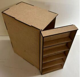 Book Nook Kit Small with Secret Book Shelf Laser Cut (240 x 160 x 100)