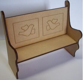 Laser Cut Pew Kit Type 2 (125 x 45 x 100mm)