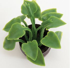 Plant in Brown Pot (1-1/2" W x 2" H X 1-1/2" D)