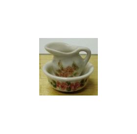 Spiral Pitcher and Bowl Colour (Bowl: 30 Diam x 14Hmm)