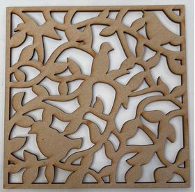 Screen Birds Square Laser Cut (147 x 147mm)