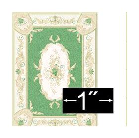 1:48 Rug Aubusson Green (60 x 44mm)