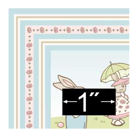 Bunny Parade Rug (3.6" x 5.5")