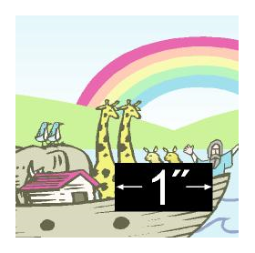 Noah's Ark Rug (3.6" x 5.5")