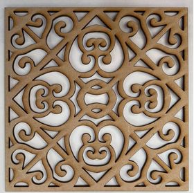 Screen Curls Square Laser Cut (147 x 147mm)