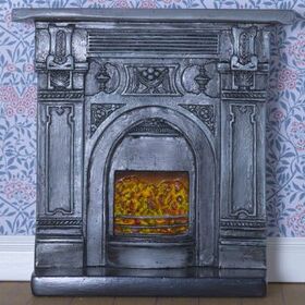 Victorian Style Fireplace PR with Hole for Bulb (77 x 43 x 95Hmm)