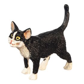 Cat Standing Black and White (30mm)