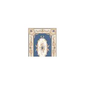 1:24 Rug Aubusson Blue (100 x 75mm)