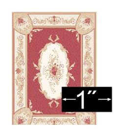 1:48 Rug Aubusson Red (60 x 44mm)