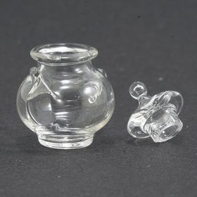 Glass Teapot (1-7/8" W x 5/8" H x 5/8" D)