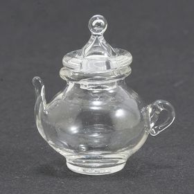 Glass Teapot (1-7/8" W x 5/8" H x 5/8" D)