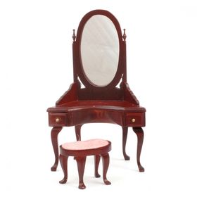 Dressing Table with Stool (16cm x 9.5cm x 5cm)