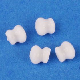 Small White Knobs 4Pc (0.4cm x 0.2cm x 0.2cm )