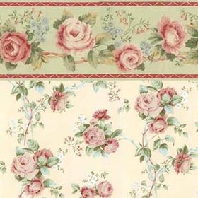 Nostalgic Rose Yellow Floral Wallpaper (267 X 413mm)