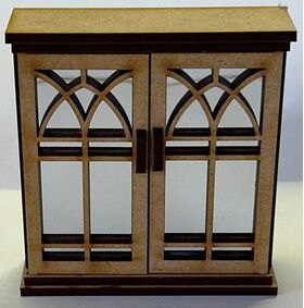 Laser Cut Cupboard with Mirrored Doors Kit