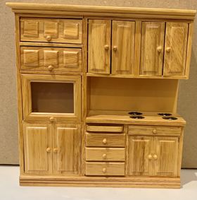 Kitchen Unit Includes Cooktop (155 x 43 x 165Hmm)