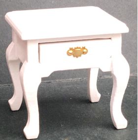 Side Table with Drawer White (58W x 43D x 52Hmm)