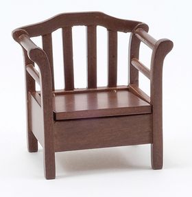 Garden Chair, Walnut (2 1/8" X 1 1/2" X 2 1/4")