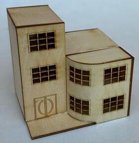 1:144 Art Deco House Kit (60 x 60 x 50mm)