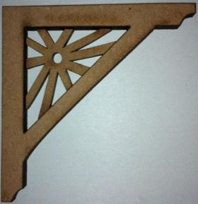 Laser Cut Corner Bracket 2 pc (60x60mm)