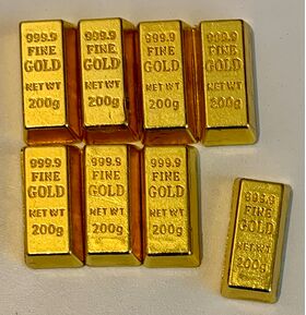 Gold Bar Each (25 x 21mm) Suits JWT290