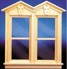 Fancy Victorian Double Window Non-Working