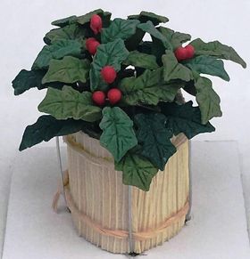 Holly in a Wooden Tub (22Diam x 40Hmm)
