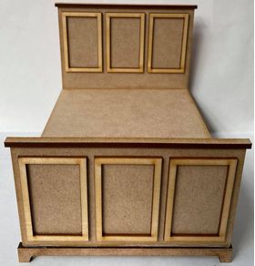 Laser Cut Double Bed No 5 Kit (125W x 157L x 133H (Head) x 85Hmm (Tail))