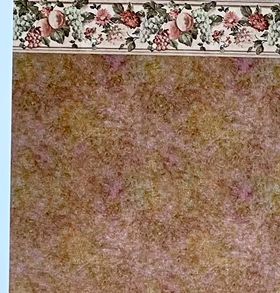 1:24 Wallpaper Fruit and Flowers Yellow Marble (203 X 267mm)