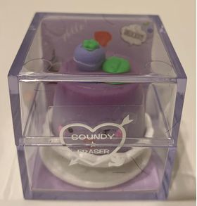 1:6 Cake / Eraser Purple (30mm Diameter) (Rubber)