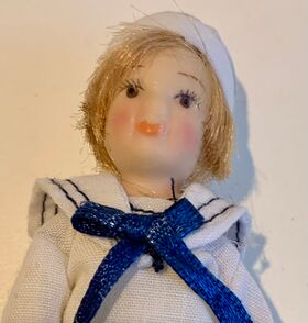 Boy in Sailor Suit Porcelain Doll (110Hmm)