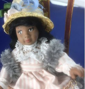 Black Girl at Tea Party by Patsy Thomas (80mmH)