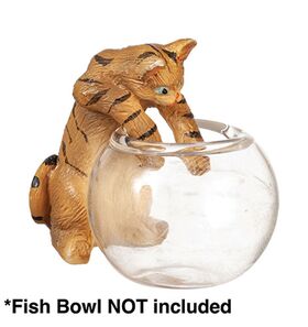 Cat Reaching Tabby (Bowl Not Included) (30mm)