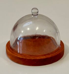 Cloche / Dome on Brown Board (35mm Diameter)
