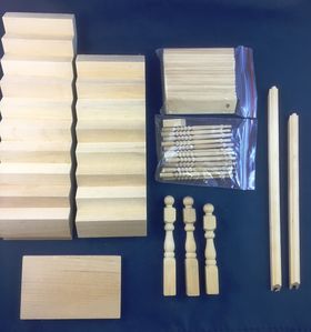 Parts of Return Staircase Kit