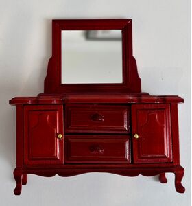 Cabinet with Mirror Mahogany (120 x 40 x 172Hmm) - Stock Clearance