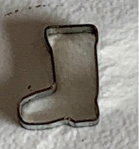Dainty Cookie Cutter - Boot by Unknown Artisan (5 x 6 x 2mm)