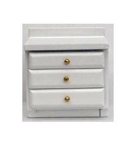 Bedside Table White (50W x 34D x 58Hmm)