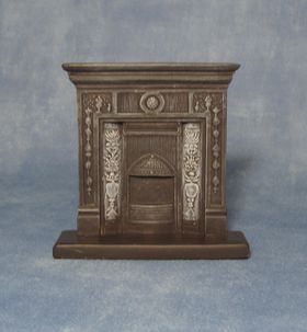 "Cast Iron" Fireplace (9.3cm x 3.4cm x 2.6cm)