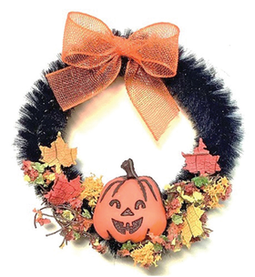 Halloween Wreath (1 3/4"  Diam)