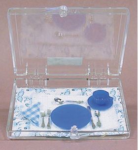 Place Setting Cobalt Blue 8 Pieces (Dinner Plate Size: 3/4" Diameter)