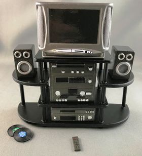 Entertainment Unit Black (115h x 123w x 40dmm)