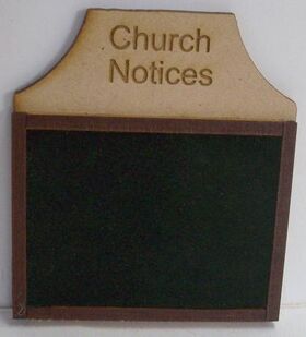Laser Cut Church Noticeboard Kit (66 x 58mm)