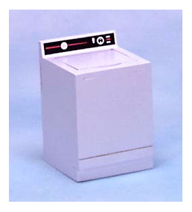 Washing Machine, White/Cb (1-15/16"W x 2-15/16"H x 1-15/16"D)